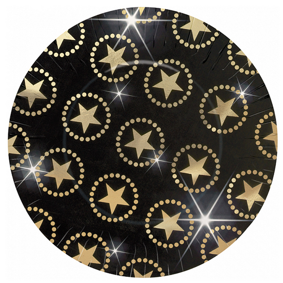 Hollywood Party 26.6cm Paper Plate (8/Pk)