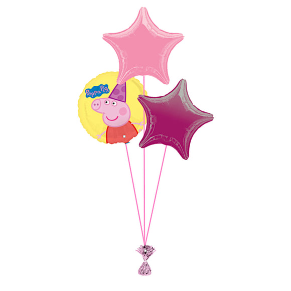 COLLECTION ONLY - Peppa Pig 3 Foil Balloon Bouquet