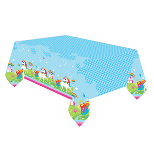 Rainbow Unicorn Plastic Tablecloth 1.80 x 1.20 Meters