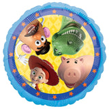 COLLECTION ONLY - 1 Toy Story 18" Foil Balloon Filled with Helium & Dressed with Ribbon & Weight