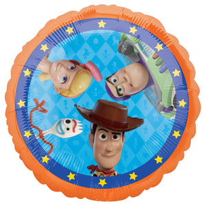 COLLECTION ONLY - 1 Toy Story 18" Foil Balloon Filled with Helium & Dressed with Ribbon & Weight