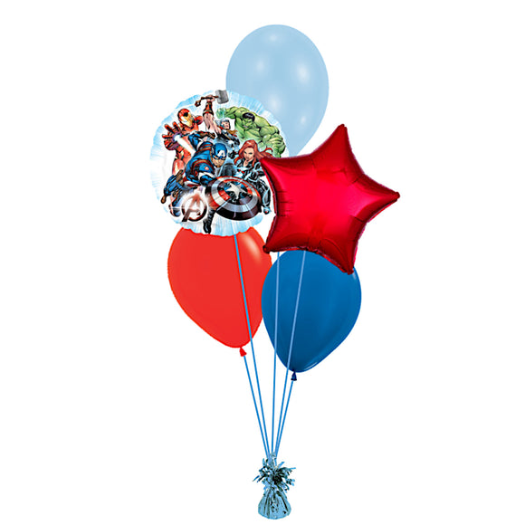 COLLECTION ONLY - Avengers 2 Foil & 3 Latex Balloon Bouquet