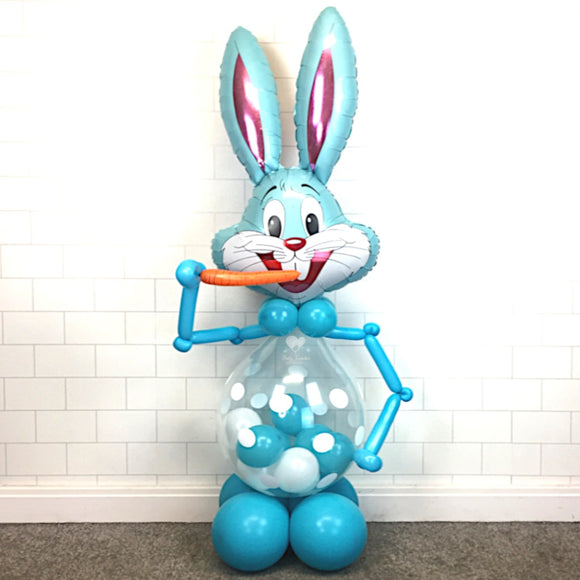 COLLECTION ONLY - 5ft Blue Bunny Gift Balloon