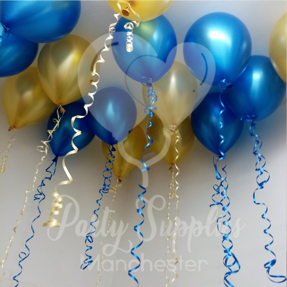 COLLECTION ONLY - 1 Latex Ceiling Balloon in Matt, Satin or Metallic Finish & 1 Metre of Ribbon Attached