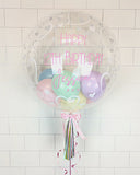 COLLECTION ONLY - Heart Bubble - Pastel Balloons - Pink Message