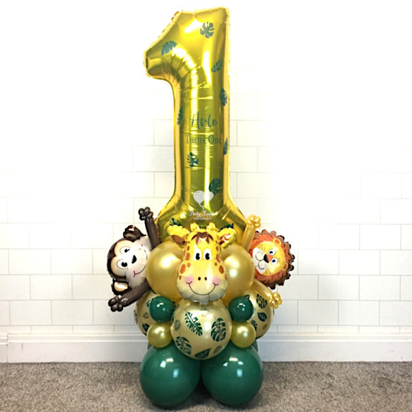 COLLECTION ONLY - JUNGLE - Personalised Gold Number Tower
