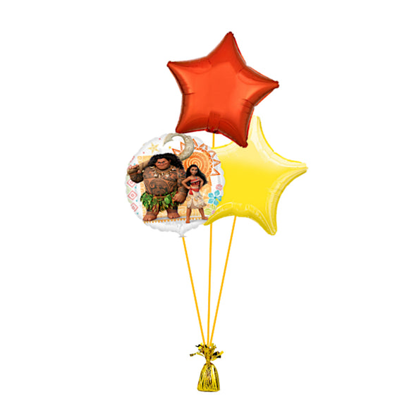 COLLECTION ONLY - Moana 3 Foil Balloon Bouquet