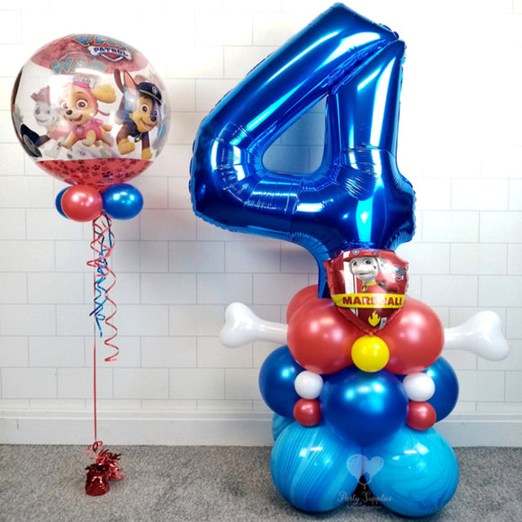 COLLECTION ONLY - Blue Number Tower & Bubble Balloon