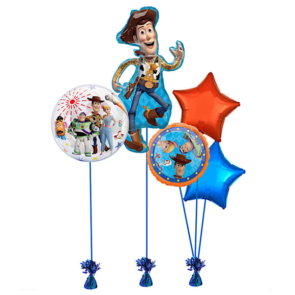 COLLECTION ONLY - Toy Story Balloon Bundle Filled with Helium & Dressed with Ribbon & Weights
