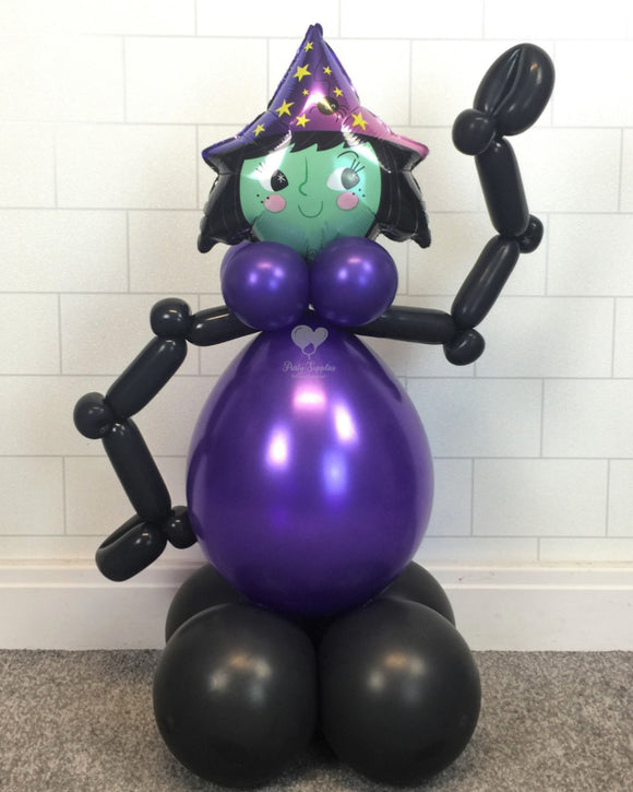 COLLECTION ONLY - Mini Witch Balloon Buddie Table Decoration 30